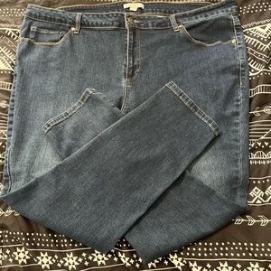 Woman Within Navy Skinny Jeans